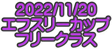 2022/11/20 エフスリーカップ フリークラス