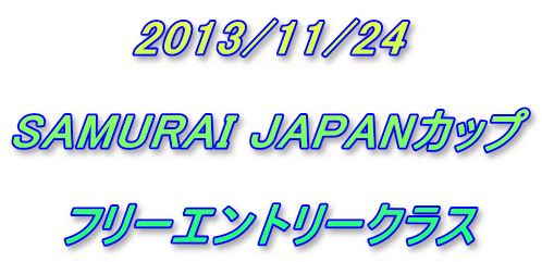 2013/11/24  SAMURAI JAPANカップ  フリーエントリークラス 