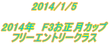 2014/1/5  2014年　F3お正月カップ フリーエントリークラス