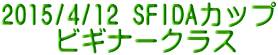 2015/4/12 SFIDAカップ 　　ビギナークラス 